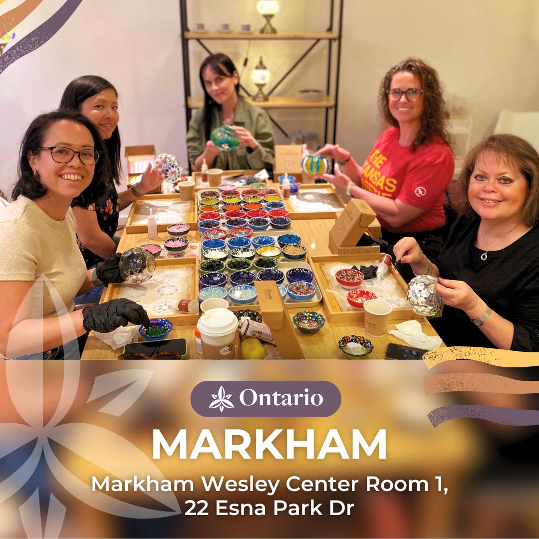 Turkish Mosaic Art DIY Workshops in Markham, ON | Mosaic Lamp