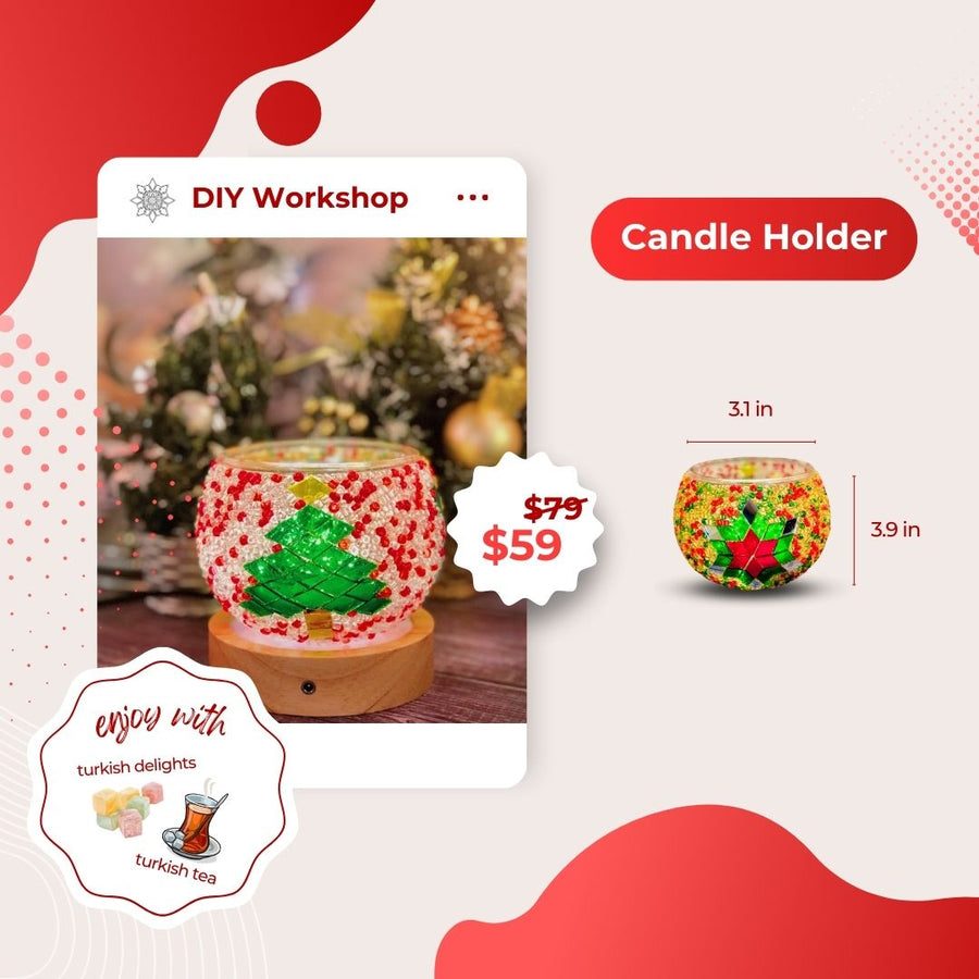 *Summer Special* Candle Holder Turkish Mosaic DIY Workshop in Burlington , ON