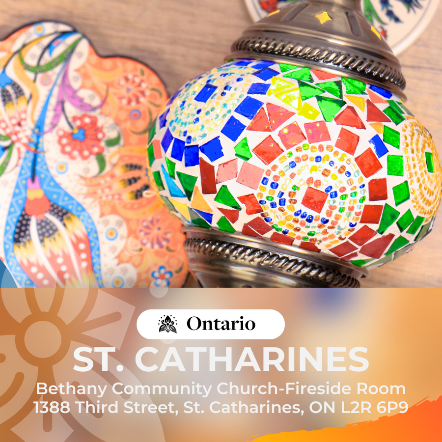 Turkish Mosaic Lamp DIY Art Class in St. Catharines, ON