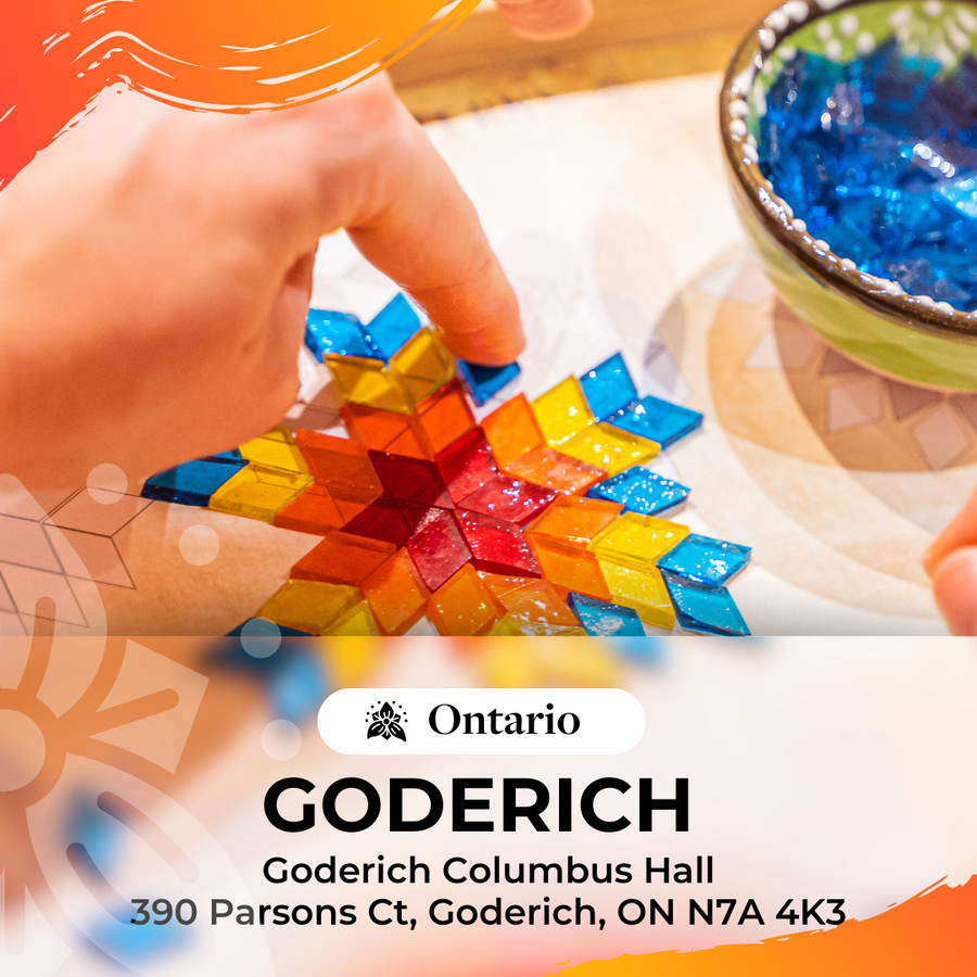 Turkish Mosaic Art DIY Workshops in Goderich, ON