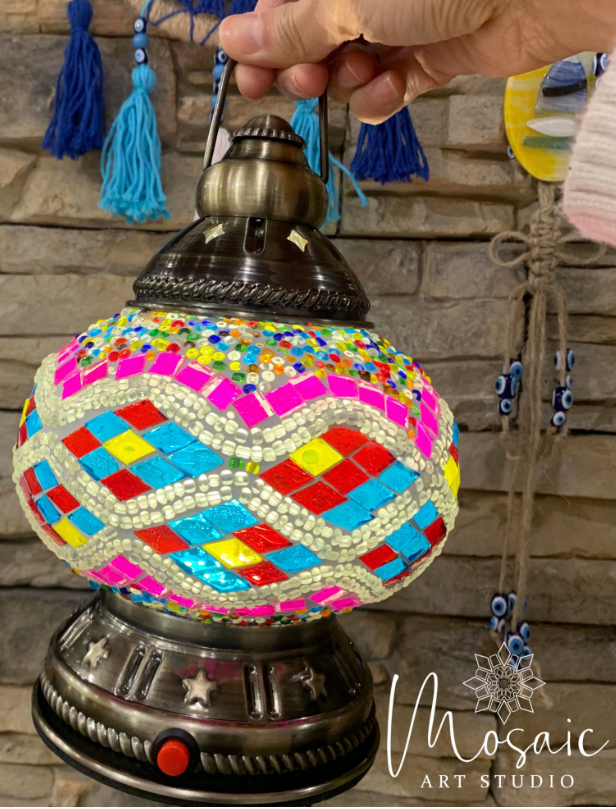 Turkish Mosaic Lamp DIY Workshop - Mosaic Art Studio Toronto